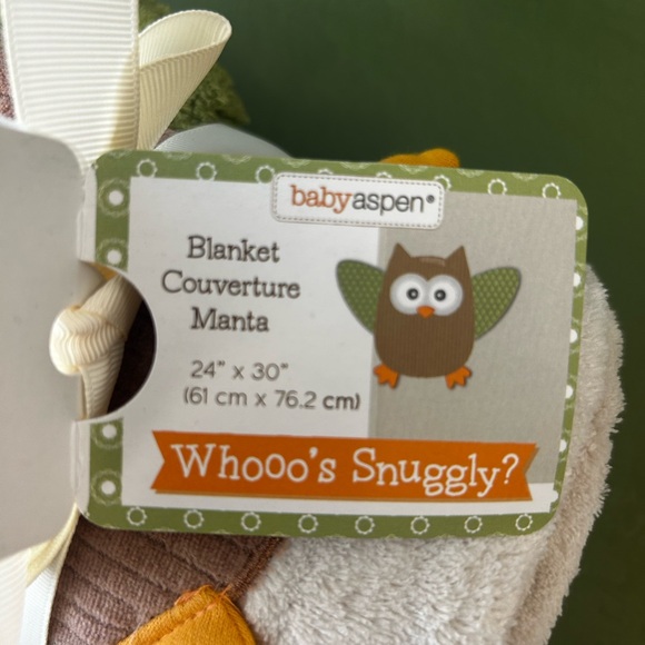 Baby Owl Blanket by Baby Aspen - Picture 3 of 3